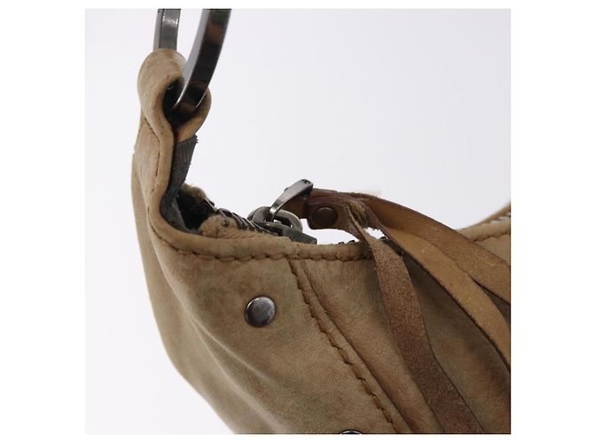 Borsa a Spalla GUCCI in Pelle Beige Argento 95726 Auth ep15181 - vista 16