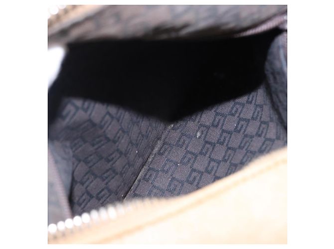 Borsa a Spalla GUCCI in Pelle Beige Argento 95726 Auth ep15181 - vista 22