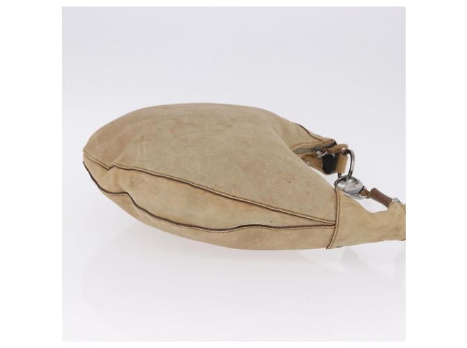 Borsa a Spalla GUCCI in Pelle Beige Argento 95726 Auth ep15181 - vista 4