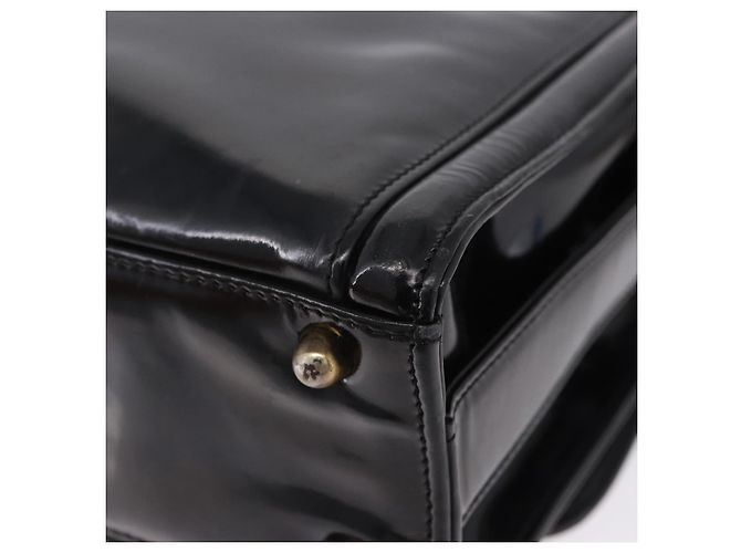 Borsa a Spalla CHANEL Vernice Nero CC Auth 192734 - vista 13