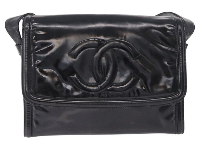 Borsa a Spalla CHANEL Vernice Nero CC Auth 192734 - vista 2