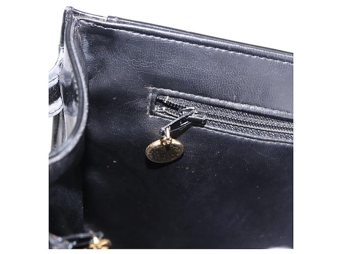 Borsa a Spalla CHANEL Vernice Nero CC Auth 192734 - vista 22