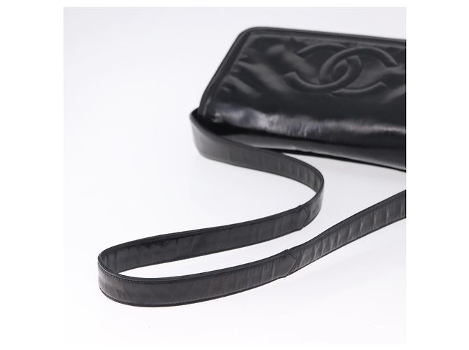 Borsa a Spalla CHANEL Vernice Nero CC Auth 192734 - vista 7
