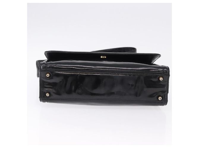 Borsa a Spalla CHANEL Vernice Nero CC Auth 192734 - vista 9