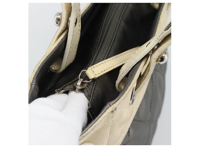 CHANEL Paris Biarritz PM Tote Bag aus beschichtetem Canvas mit silbernem CC Auth 191000 - Ansicht 15