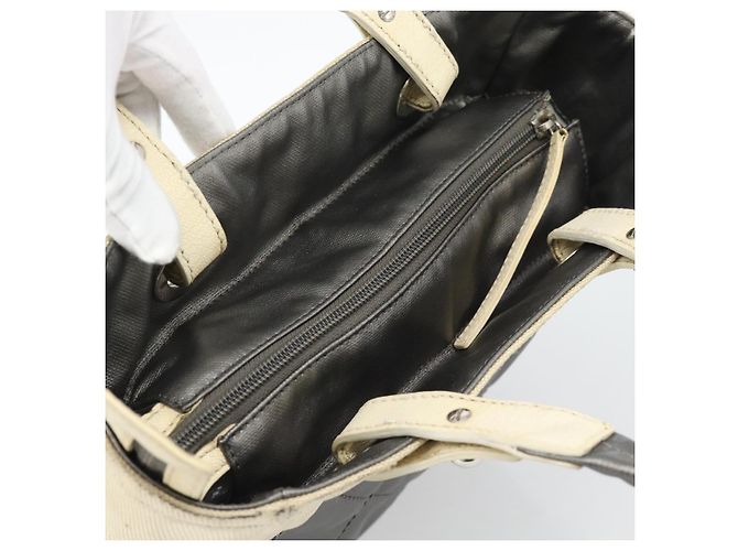 CHANEL Paris Biarritz PM Tote Bag aus beschichtetem Canvas mit silbernem CC Auth 191000 - Ansicht 6