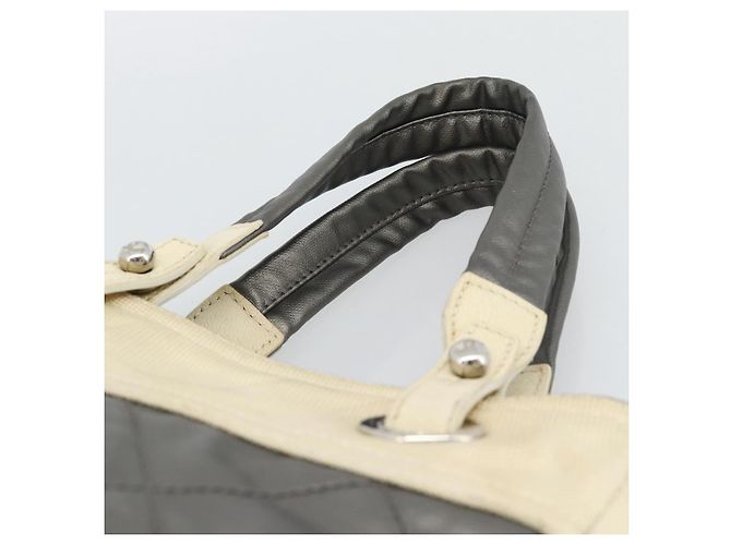 CHANEL Paris Biarritz PM Tote Bag aus beschichtetem Canvas mit silbernem CC Auth 191000 - Ansicht 8