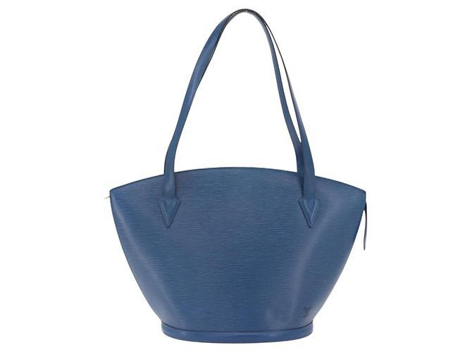 LOUIS VUITTON Epi Saint Jacques Borsa a tracolla shopping Blu M52275 Auth BA14083 - vista 2