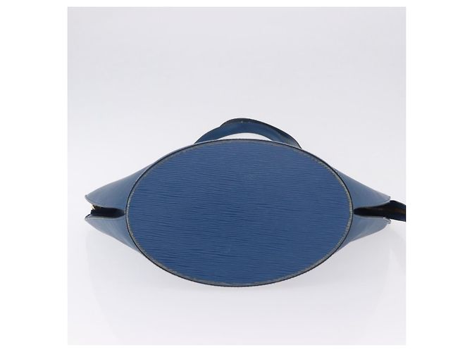 LOUIS VUITTON Epi Saint Jacques Borsa a tracolla shopping Blu M52275 Auth BA14083 - vista 9