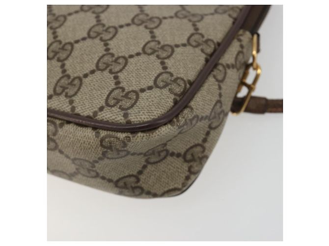 Sac à bandoulière GUCCI GG Supreme en PVC Beige Or 97 02 068 Auth kk692 Doré - vue 10