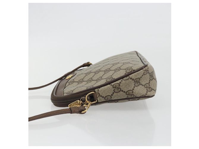 Sac à bandoulière GUCCI GG Supreme en PVC Beige Or 97 02 068 Auth kk692 Doré - vue 5