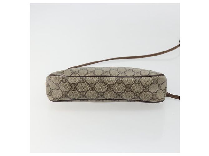 Sac à bandoulière GUCCI GG Supreme en PVC Beige Or 97 02 068 Auth kk692 Doré - vue 9