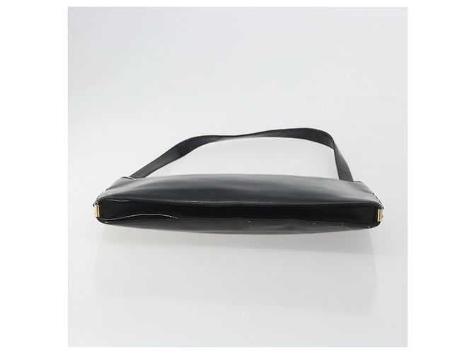 Borsa a tracolla Christian Dior in pelle di vitello nera e oro Auth 191075 Nero D'oro - vista 10
