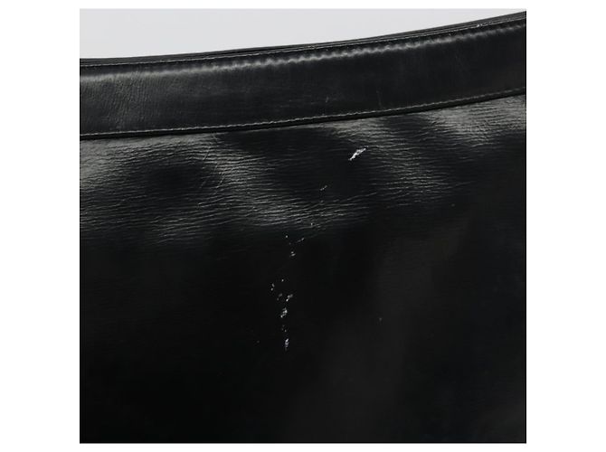 Borsa a tracolla Christian Dior in pelle di vitello nera e oro Auth 191075 Nero D'oro - vista 4