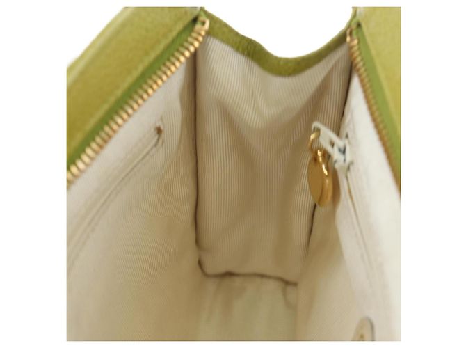 CHANEL Gürteltasche aus Caviar-Leder Limonengelb Gold CC Authentisch am12134V Golden - Ansicht 21
