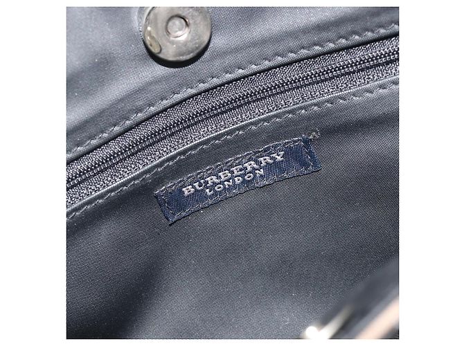 Borsa Tote BURBERRY Nova Check in nylon beige argento Auth kk695A - vista 15