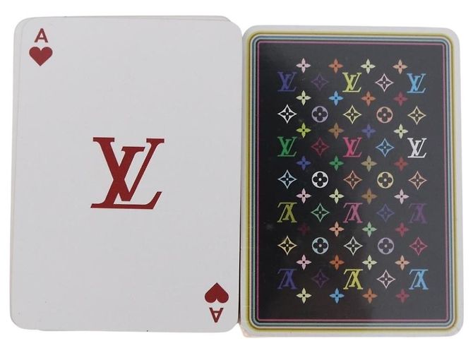 Cartas de Juego LOUIS VUITTON Multicolor Black White LV Auth 194633M Negro Blanco - vista 3