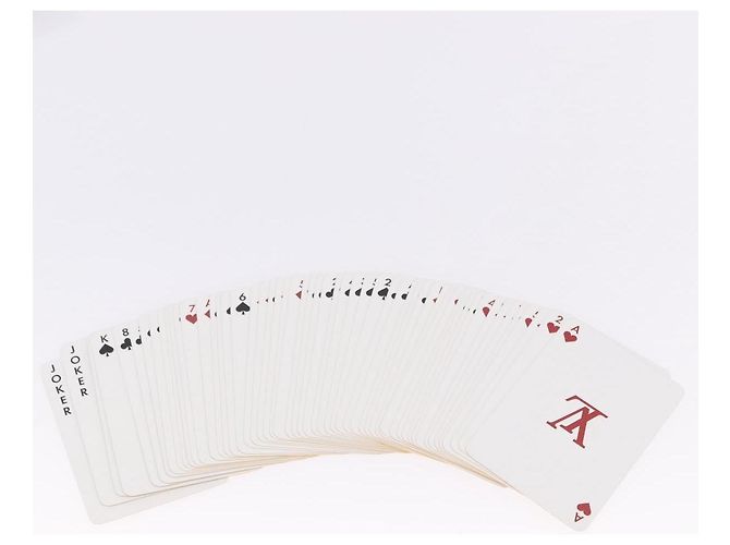 Cartas de Juego LOUIS VUITTON Multicolor Black White LV Auth 194633M Negro Blanco - vista 6