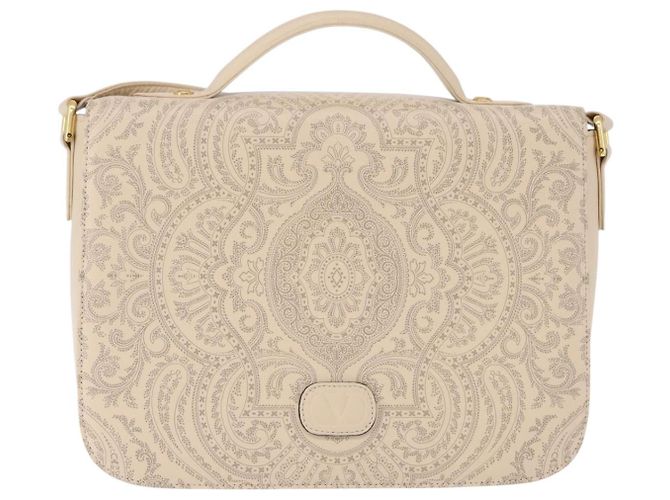 Borsa a Spalla VALENTINO in Pelle 2way Avorio Oro Auth BA14149V D'oro Crudo - vista 13