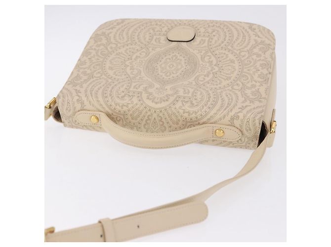 Borsa a Spalla VALENTINO in Pelle 2way Avorio Oro Auth BA14149V D'oro Crudo - vista 6