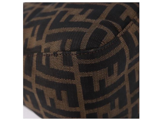 FENDI Zucca Canvas Mamma Baguette Borsa a tracolla Marrone Argento Auth yk20680SAM - vista 12
