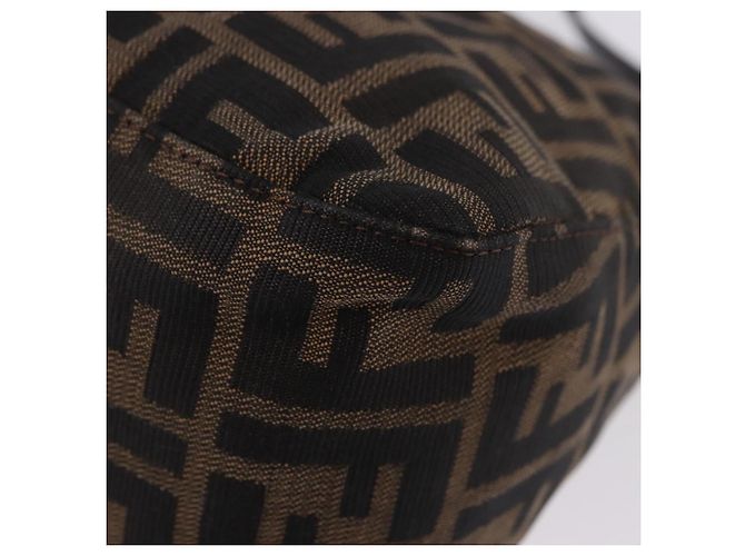 FENDI Zucca Canvas Mamma Baguette Borsa a tracolla Marrone Argento Auth yk20680SAM - vista 13