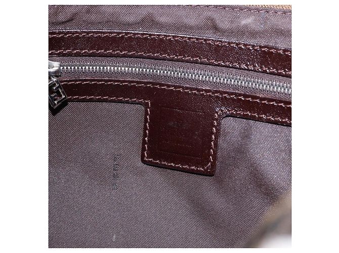 FENDI Zucca Canvas Mamma Baguette Borsa a tracolla Marrone Argento Auth yk20680SAM - vista 18