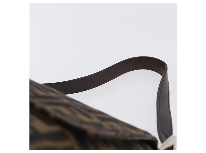 FENDI Zucca Canvas Mamma Baguette Borsa a tracolla Marrone Argento Auth yk20680SAM - vista 8