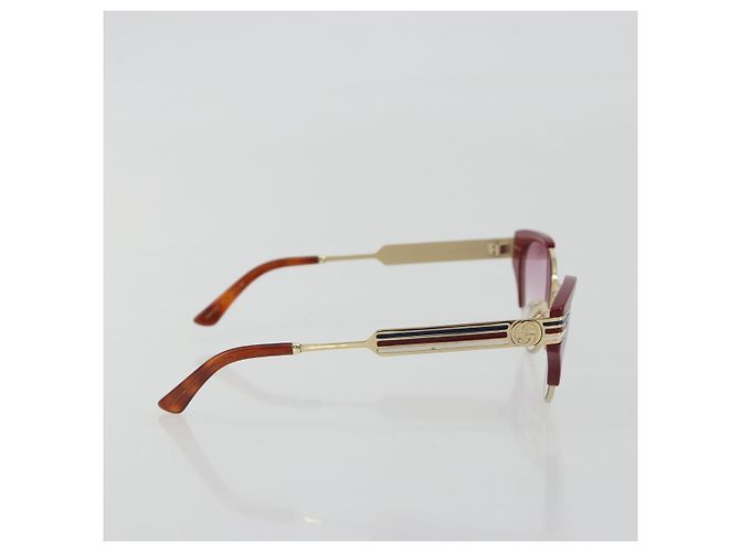 Occhiali da sole GUCCI Metallo Rosso Oro Auth bs36303V D'oro - vista 5
