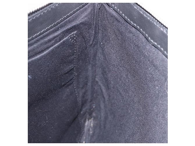 Clutch BALENCIAGA in pelle nera argento 373834 Auth 193517A Nero - vista 17