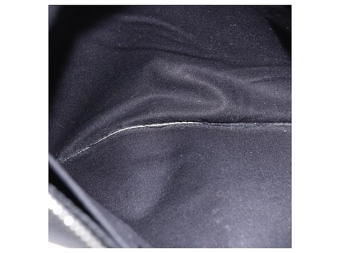 Clutch BALENCIAGA in pelle nera argento 373834 Auth 193517A Nero - vista 18