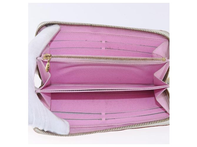 LOUIS VUITTON Monogram Multicolor Zippy Wallet White M60241 LV Auth BA14264 Bianco - vista 14