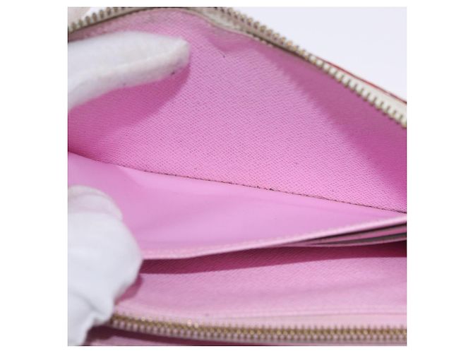 LOUIS VUITTON Monogram Multicolor Zippy Wallet White M60241 LV Auth BA14264 Bianco - vista 16
