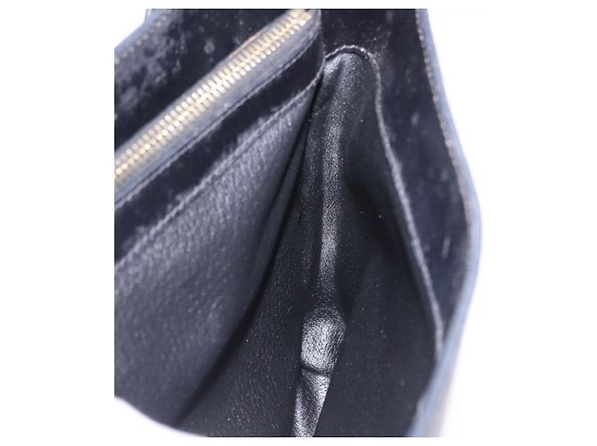 Céline Borsa a tracolla CELINE Macadam Canvas PVC Pelle Nera Oro Auth 193854 Nero D'oro - vista 22