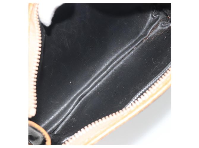 Céline Clutch CELINE in pelle nera con finiture dorate Auth ep15267 Nero - vista 14