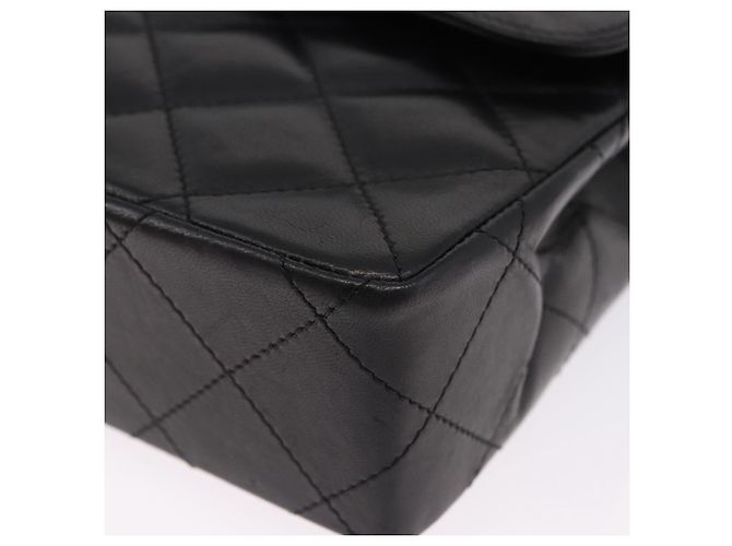 CHANEL Matelasse 28 Chain Hand Bag Lamb Skin Paris Limited Black Auth yk20684SAM Nero - vista 11