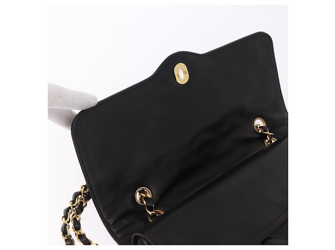 CHANEL Matelasse 28 Chain Hand Bag Lamb Skin Paris Limited Black Auth yk20684SAM Nero - vista 16