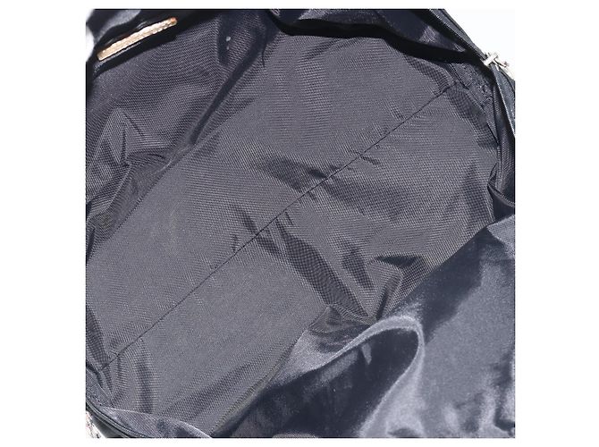 Borsa a mano BURBERRY Nylon Nero Argento Auth hk3932 - vista 16