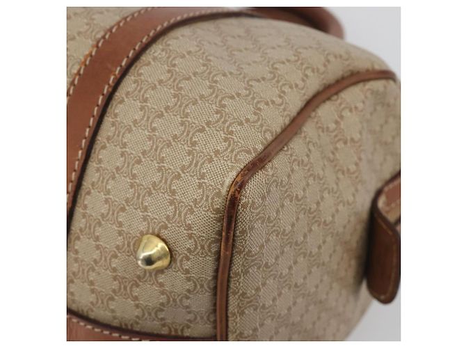 Céline Borsa CELINE Macadam Canvas PVC Beige Oro Autentica bs36271 D'oro - vista 10