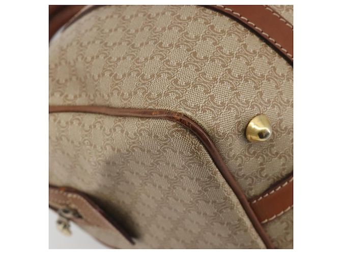 Céline Borsa CELINE Macadam Canvas PVC Beige Oro Autentica bs36271 D'oro - vista 11