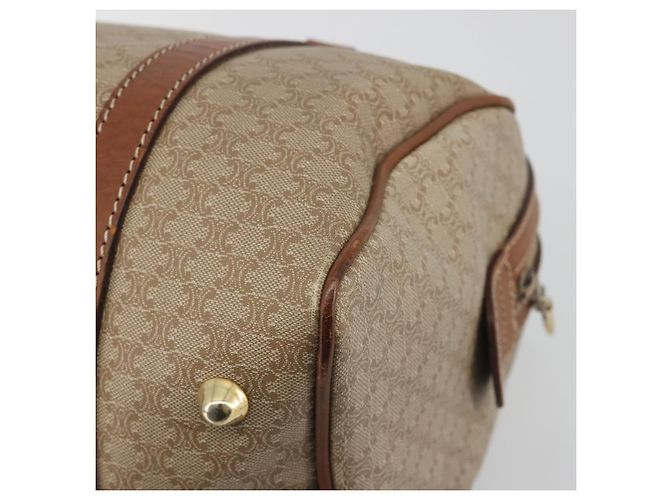 Céline Borsa CELINE Macadam Canvas PVC Beige Oro Autentica bs36271 D'oro - vista 12