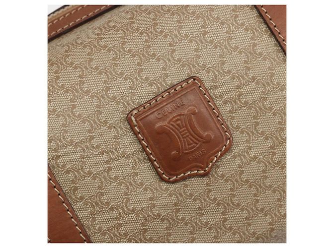 Céline Borsa CELINE Macadam Canvas PVC Beige Oro Autentica bs36271 D'oro - vista 15