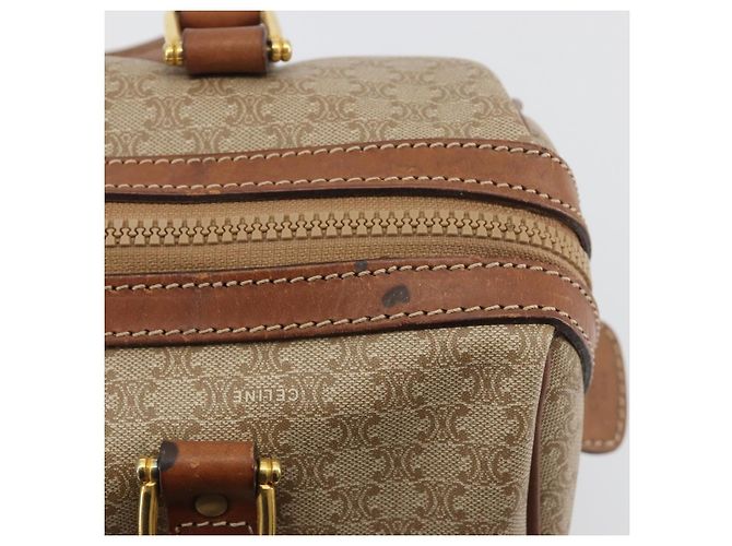 Céline Borsa CELINE Macadam Canvas PVC Beige Oro Autentica bs36271 D'oro - vista 17