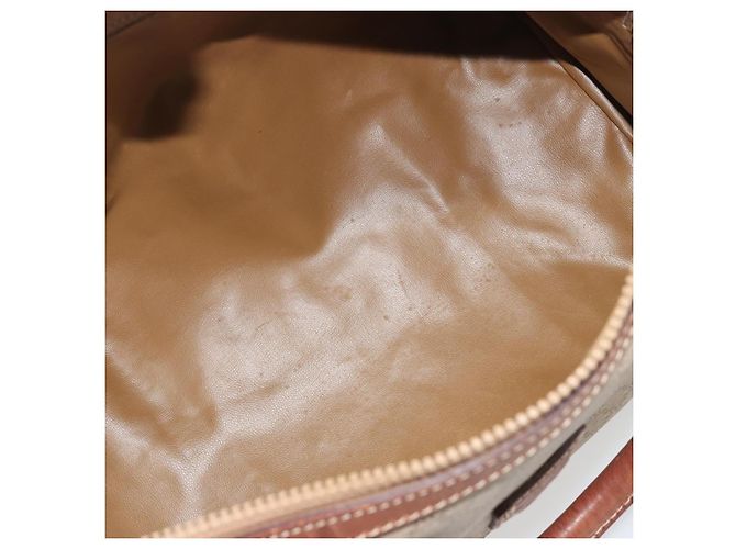 Céline Borsa CELINE Macadam Canvas PVC Beige Oro Autentica bs36271 D'oro - vista 18