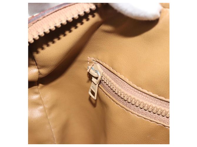 Céline Borsa CELINE Macadam Canvas PVC Beige Oro Autentica bs36271 D'oro - vista 21
