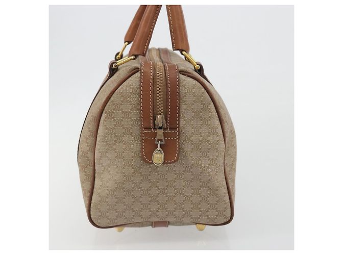 Céline Borsa CELINE Macadam Canvas PVC Beige Oro Autentica bs36271 D'oro - vista 4