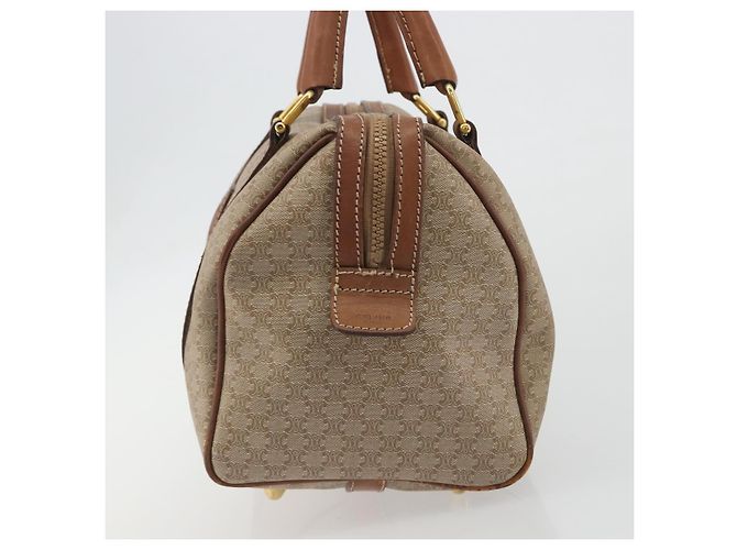 Céline Borsa CELINE Macadam Canvas PVC Beige Oro Autentica bs36271 D'oro - vista 5