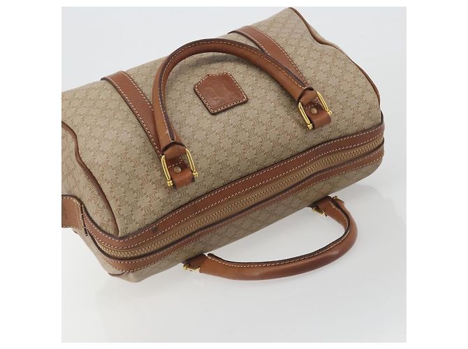 Céline Borsa CELINE Macadam Canvas PVC Beige Oro Autentica bs36271 D'oro - vista 6
