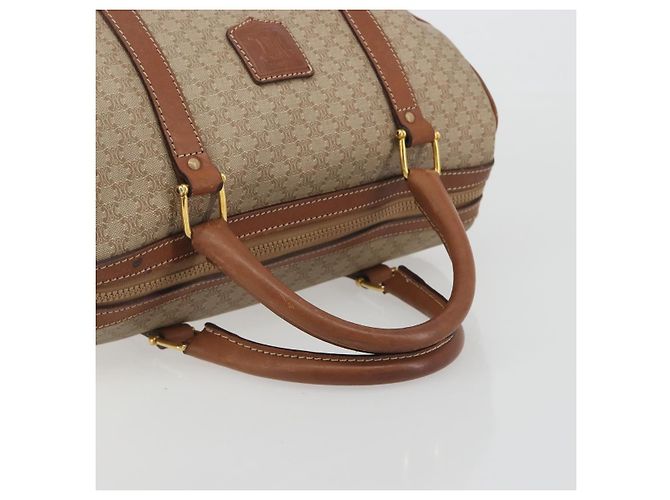 Céline Borsa CELINE Macadam Canvas PVC Beige Oro Autentica bs36271 D'oro - vista 7