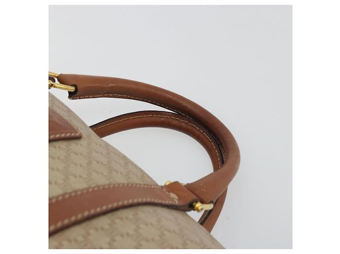 Céline Borsa CELINE Macadam Canvas PVC Beige Oro Autentica bs36271 D'oro - vista 8